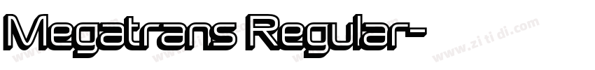 Megatrans Regular字体转换